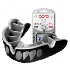Капа Opro Silver доросла (вік 11+) Jaws, срібний, код: Silver_Jaws