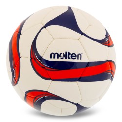 М"яч футбольний Molten №5 PVC, білий-червоний, код: F5F1700-WN-S52