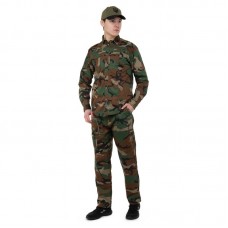 Костюм тактичний (сорочка та штани) Tactical Military Rangers розмір M, камуфляж Woodland, код: ZK-SU1127_MKW