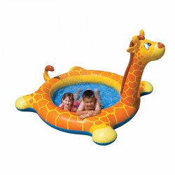 Дитячий надувний басейн Intex Жираф Giraffe Spray Pool (208х165х122 см), код: 57434-IB