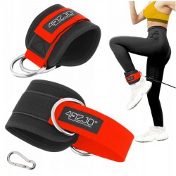 Манжети для тяги 4FIZJO Ankle Strap 2 шт Black/Red, код: P-5907739314819 Манжети для тяги 4FIZJO Ankle Strap 2 шт Black/Red, код: P-5907739314819