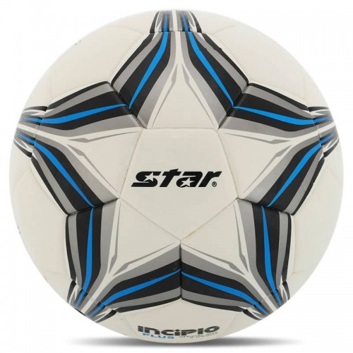 М"яч футбольний Star Incipio Plus №5 PU, білий-синій, код: SB6414C_WBL