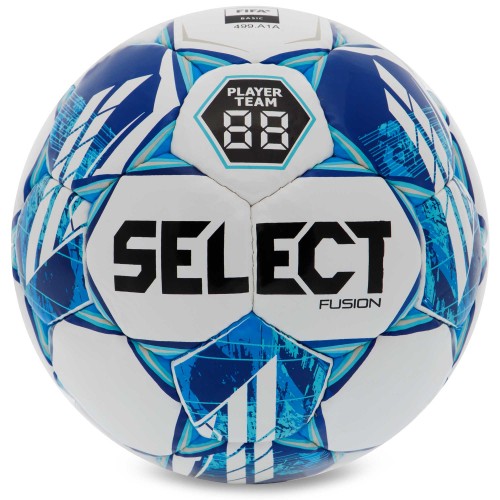 М"яч футбольний Select Fusion V23 №5, білий-синій, код: FUSION-5WB