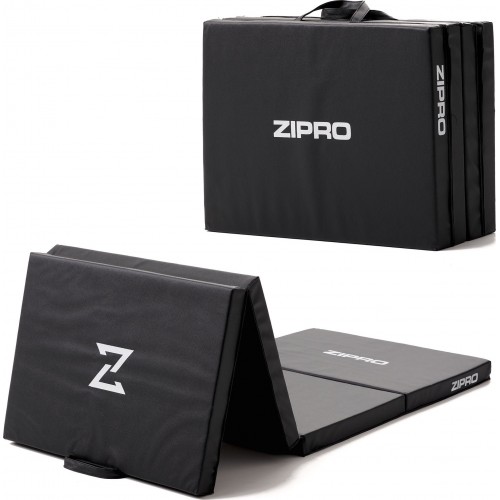 Гімнастичний матрац Zipro складний 1800х600х50 мм, чорний, код: 5902659844231-IN