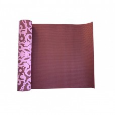 Йога-килимок LiveUp PVC Printed Yoga Mat 1830x610x8 мм, червоний, код: 6951376103502