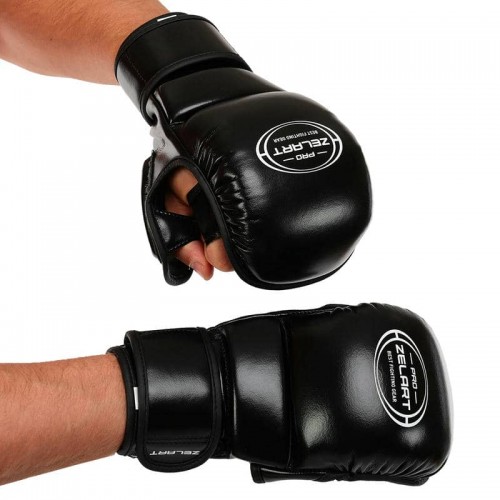 Рукавиці Краби спарингові для MMA Zelart XL, чорний, код: BO-3495_XLBK