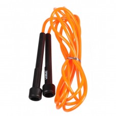 Скакалка в тубусі LiveUp PVC JumpRope 2700 мм, чорний-помаранчевий, код: 6951376109184