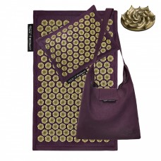 Килимок акупунктурний з подушкою 4FIZJO Eco Mat Аплікатор Кузнєцова 680x420 мм, Wine Red/Gold, код: P-5907739312907 Килимок акупунктурний з подушкою 4FIZJO Eco Mat Аплікатор Кузнєцова 680x420 мм, Wine Red/Gold, код: P-5907739312907