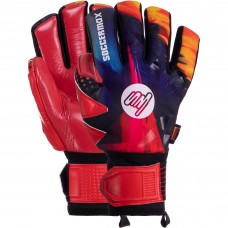 Рукавички воротарські Soccermax червоний-фіолетовий, розмір 10, код: GK-005_10-S52