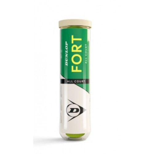 М"ячі для тенісу Dunlop Fort TS 4B пластик банка, код: 045566181701