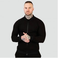 Худі чоловіче на блискавці GymBeam Zipper Hoodie Black XL, чорний, код: 120815-GB