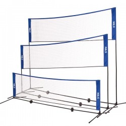 Багатофункціональні сітки з повним покриттям Nils NT7111 3в1 бадмінтон + теніс + волейбол, код: 5907695535761-IN Багатофункціональні сітки з повним покриттям Nils NT7111 3в1 бадмінтон + теніс + волейбол, код: 5907695535761-IN