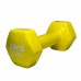 Гантель вінілова SNS 1х5 кг, жовтий, код: 12674-SNS