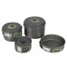 Набір посуду Bo-Camp Explorer 4 Pieces Hard Anodized Grey/Green, код: DAS301407-DA