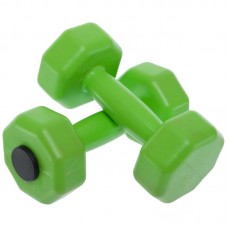 Гантелі для фітнесу пластикові Champion 2х1кг, салатовий, код: TA-9820-1_LG Гантелі для фітнесу пластикові Champion 2х1кг, салатовий, код: TA-9820-1_LG
