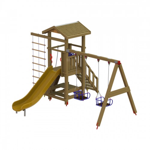 Дитячий ігровий комплекс Miros "Томас" 4460x4150x3020 мм, код: MD851 Дитячий ігровий комплекс Miros "Томас" 4460x4150x3020 мм, код: MD851