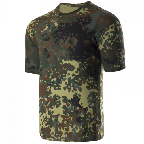 Футболка Camotec Bavovna Flecktarn, розмір XXXL, камуфляж хакі, код: 2972900042429