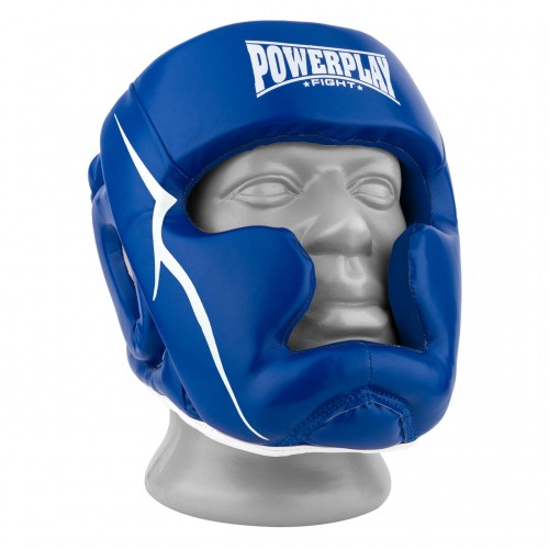 Боксерський шолом тренувальний PowerPlay M синій, код: PP_3100_M_Blue