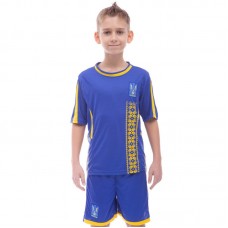 Форма футбольна дитяча PlayGame Україна Чемпіонат світу 2018, розмір L-28, зріст 145-155, синій, код: CO-3900-UKR-18_L-28BL