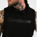 Майка з капюшоном GymBeam Clothing Hoodie Tank Top M, чорний, код: 117013-GB