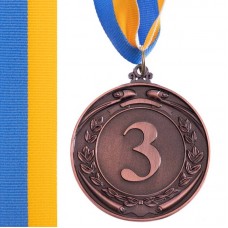 Медаль спортивна зі стрічкою PlayGame Lider бронзова, код: C-6862_B Медаль спортивна зі стрічкою PlayGame Lider бронзова, код: C-6862_B
