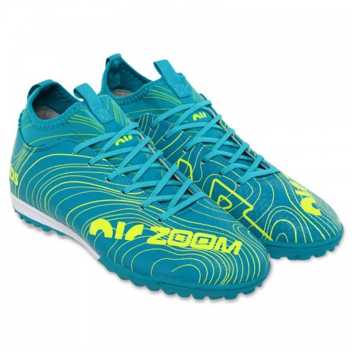 Сороконіжки футбольні Zoom, розмір 42, синій-салатовий, код: 230313-2_42 Сороконіжки футбольні Zoom, розмір 42, синій-салатовий, код: 230313-2_42