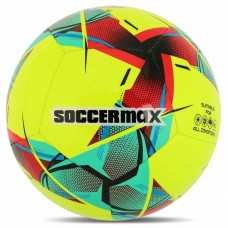 М"яч футбольний Soccermax №5 PU, жовтий, код: FB-4137_Y