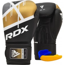 Боксерські рукавиці RDX F7 Ego 16 унцій, чорний-золотий, код: BGR-F7BGL-16oz