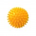 М"яч масажний SNS A-J8 d=8 см напівжорсткий ненадувний, жовтий, код: 12950-SNS