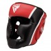 Боксерський шолом RDX Aura Plus T-17 XL, червоний-чорний, код: HGR-T17RB-XL+