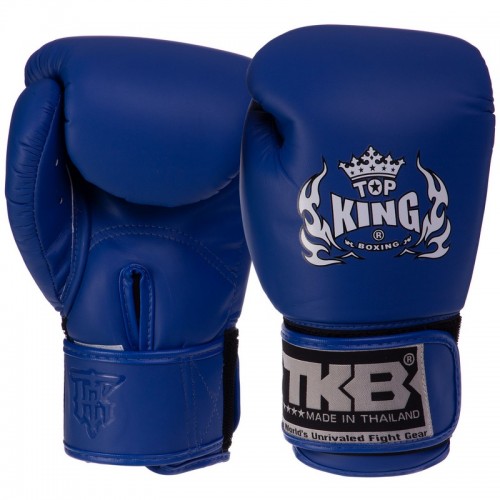 Рукавички боксерські Top King шкіряні L, синій, код: TKBGKC_L_BL-S52