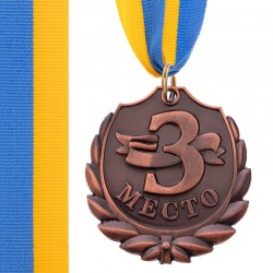 Медаль спортивна зі стрічкою PlayGame Best бронзова, код: C-4843_B