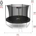 Батут Outtec 12FT (3740 мм) з внутрішньою сіткою, чорний, код: V312184-IN