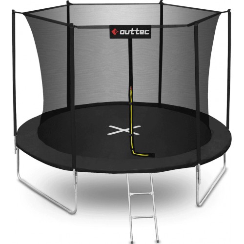 Батут Outtec 12FT (3740 мм) з внутрішньою сіткою, чорний, код: V312184-IN