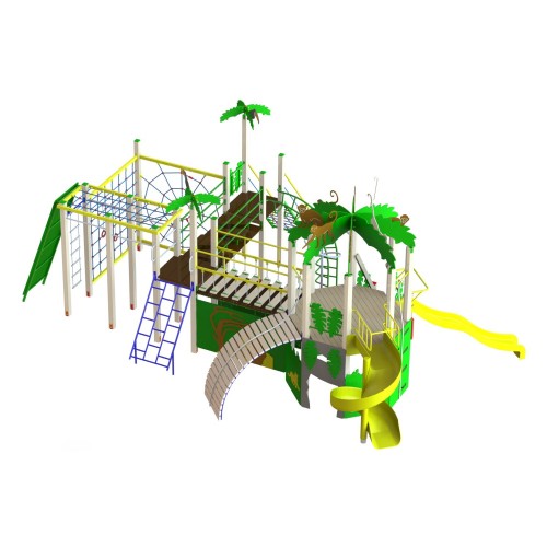 Ігровий комплекс Miros "Джунглі" 6650x9410x3700 мм, код: DIO814
