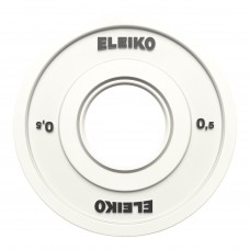 Диск олімпійський обгумований Eleiko IWF FG 0,5 кг, білий, код: 121-0005F-IA