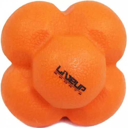 М"яч для тренування реакції LiveUp Reaction Ball 66 мм, помаранчевий, код: 6951376109221-SR М"яч для тренування реакції LiveUp Reaction Ball 66 мм, помаранчевий, код: 6951376109221-SR