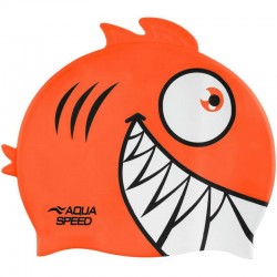 Шапка для плавання дитяча Aqua SpeedZoo Pirana піранья, помаранчевий код: 5908217697028