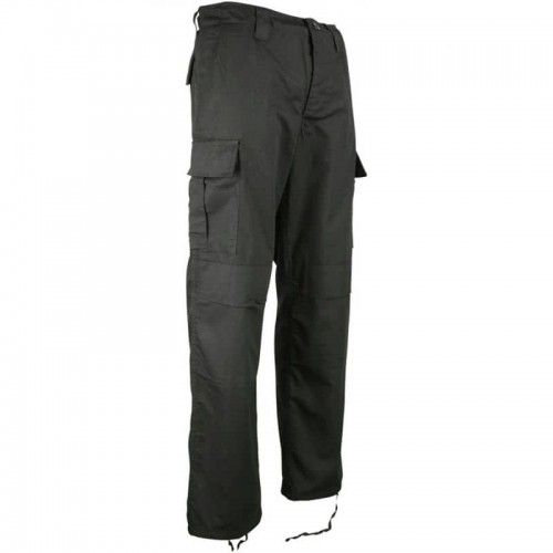 Штани тактичні Kombat UK M65 BDU Ripstop Trousers розмір 34, чорний, код: kb-m65bdurt-blk-34