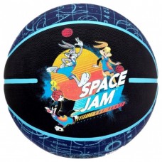 М"яч баскетбольний Spalding Space Jam Tune Court №6, чорний-синій, код: 689344412986