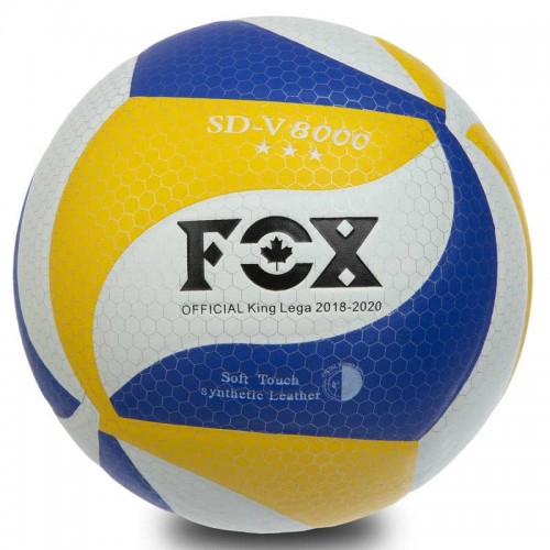 М"яч волейбольний Fox №5, жовтий-білий-синій, код: SD-V8000_YWBL