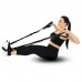 Еспандер з карабіном у захисному рукаві Ezous Resistance Tube With Cover навантаження високе, чорний, код: K-05-L