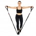 Еспандер з карабіном у захисному рукаві Ezous Resistance Tube With Cover навантаження високе, чорний, код: K-05-L