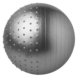 Мяч для фитнеса комби FitGo 65 см, серый , код: 5415-27GR-WS