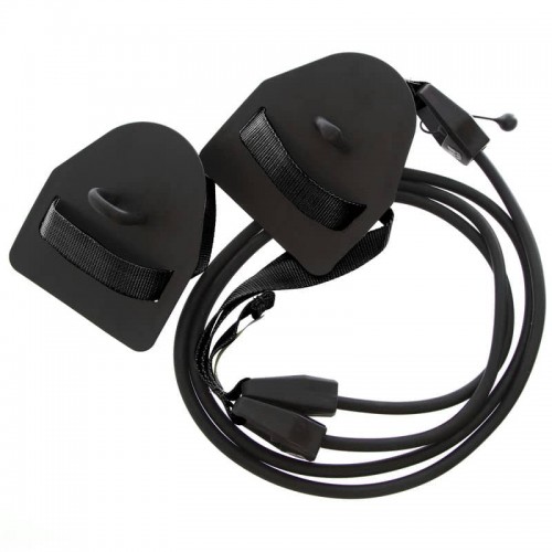 Гребний тренажер з лопатками MadWave Dry Training опір 6,3-15,4 кг, чорний, код: M077103500W