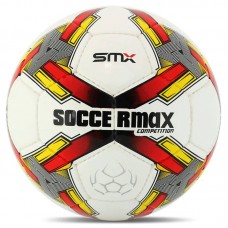 М"яч футбольний Soccermax №5, білий-червоний, код: FB-4194_R