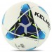 М"яч футбольний Kelme Vortex 21.1 №4 PU, білий-синій, код: 8101QU5003-9113-4-S52