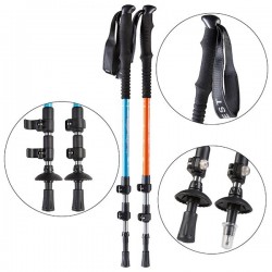 Палиця трекінгова Himalayas 8850, антишок, дюралюм, Lmax=133cm, код: 7075-4-WS