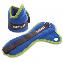 Обважнювачі-манжети для рук Zelart 2x0,5 кг синій-салатовий, код: FI-1965-1_BLLG