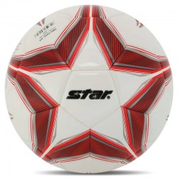 М"яч футбольний Star Giant Special №5 PU, білий-червоний, код: SB5395C_WR